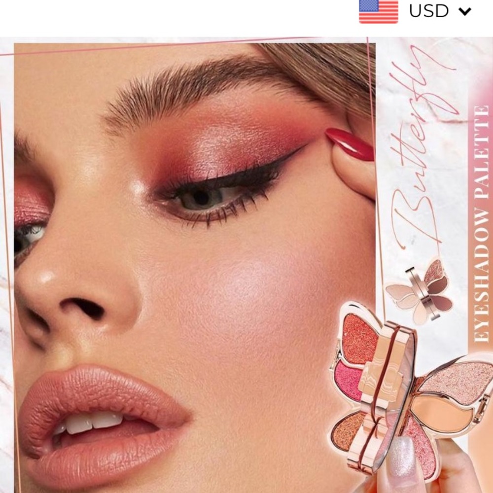 Luckcharmer butterfly eyeshadow sparkly